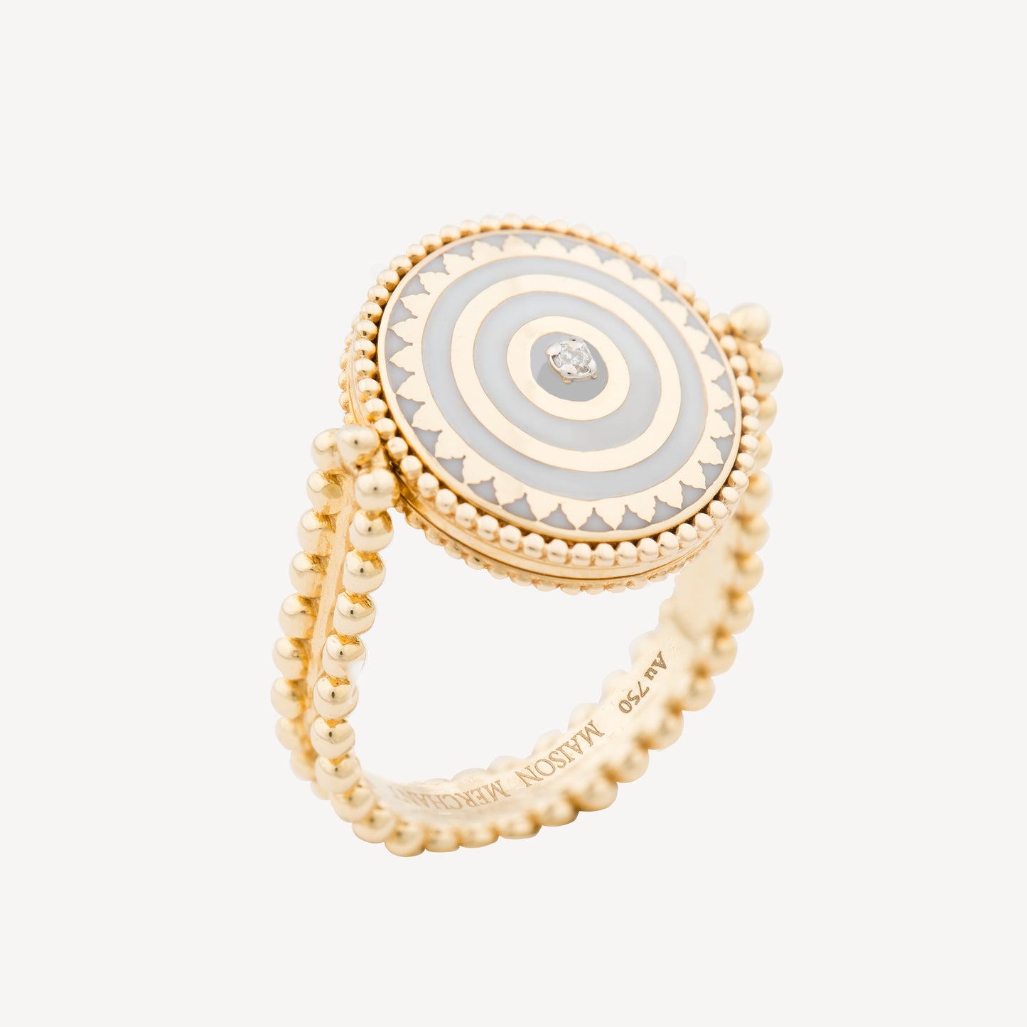 Maison Merchant Coeur du Monde Classique reversible ring