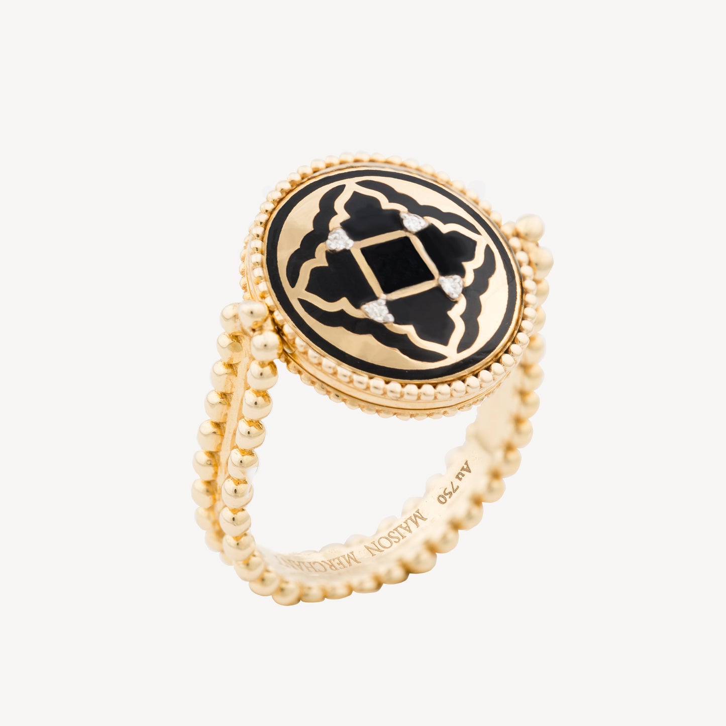Maison Merchant Coeur du Monde Classique reversible ring