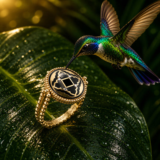 Maison Merchant Muse D' Art Classique reversible ring